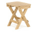 KONDELA Denice rozkladacia stolička bez operadla bambus