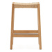 Barové stoličky z dubového dreva v prírodnej farbe v súprave 2 ks (výška sedadla 66 cm) Yalia – 