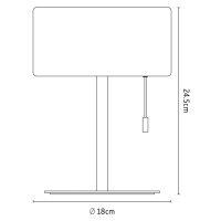 Nabíjateľná stolová lampa Calex LED, IP44, ťahový spínač