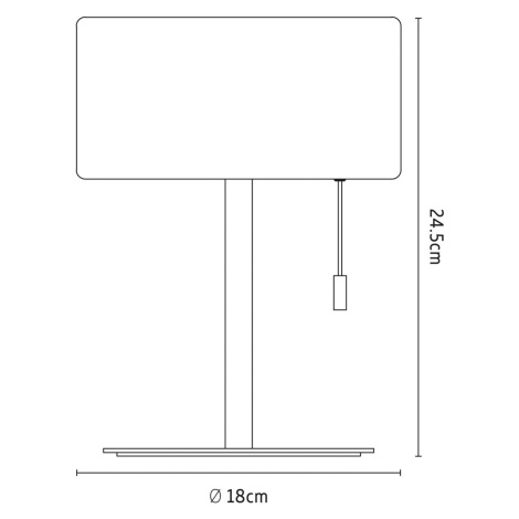 Nabíjateľná stolová lampa Calex LED, IP44, ťahový spínač