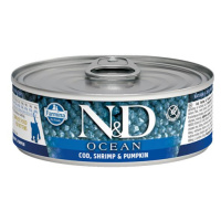 N&D CAT OCEAN TUNA, COD, SHRIMP & PUMPKIN KITTEN 70 GR