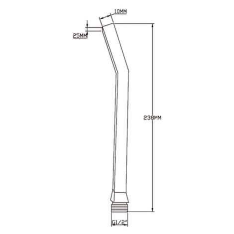 Sapho Sapho, Ručná sprcha, 230mm, mosadz/chróm, 1204-01