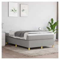 vidaXL Posteľný rám na boxspring bledosivý 120x200 cm látka