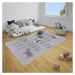 Dětský kusový koberec Mujkoberec Original Flatweave 104887 Silver/Grey – na ven i na doma - 120x