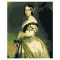 Diamantové maľovanie - KRÁĽOVNÁ VIKTÓRIA (F. X. WINTERHALTER) Rámovanie: vypnuté plátno na rám, 