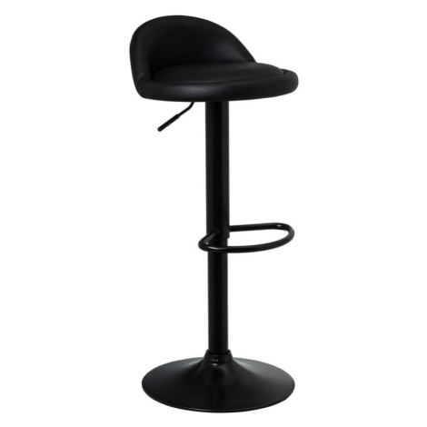 Čierne barové stoličky s nastaviteľnou výškou z imitácie kože v súprave 2 ks (výška sedadla 72 c Casa Selección