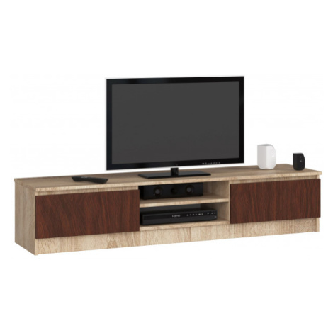 Stolík pod TV RTV K 160 CLP sonoma / wenge