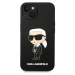 Karl Lagerfeld Liquid Silicone Ikonik NFT Zadný Kryt pre iPhone 15 Black