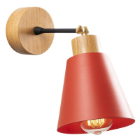 Nástenné svietidlo v červenej a prírodnej farbe ø 14 cm Manavgat – Opviq lights