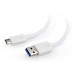 Kabel CABLEXPERT CCP-USB3-AMCM-1M-W USB 3.0 AM na Type-C kabel (AM/CM), 1m, bílý