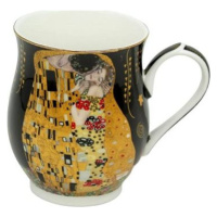 Home Elements Porcelánový hrnček 350 ml, Klimt Bozk čierny