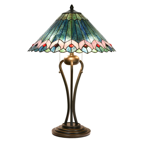 Stolová lampa 5LL-5391 v štýle Tiffany