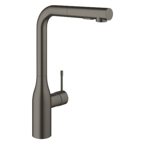 Drezová batéria Grohe Essence New s vyťahovacou sprškou Brushed Hard Graphite 30270AL0