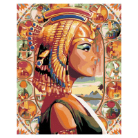 Diamantové maľovanie - KRÁĽOVNÁ EGYPTA Rámovanie: bez rámu a bez vypnutia plátna, Rozmer: 40x50 