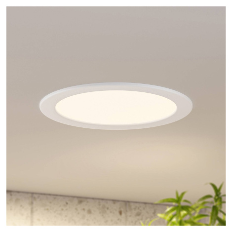 Prios LED vstavané svietidlo Cadance, biele, 24 cm, sada 3 ks, stmievateľné