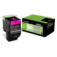 LEXMARK purpurový toner 802M pre CX310/410/510 z programu Lexmark Return (1000 strán)