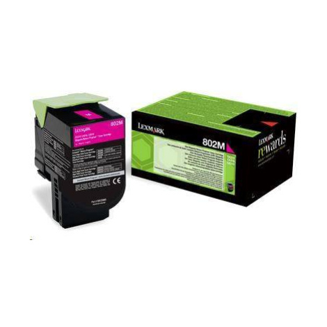 LEXMARK purpurový toner 802M pre CX310/410/510 z programu Lexmark Return (1000 strán)