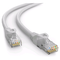 Kabel C-TECH CB-PP6-25 patchcord Cat6, UTP, šedý, 25m