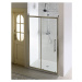 ANTIQUE sprchové dvere posuvné, 1200mm, ČÍRE sklo, bronz GQ4212C