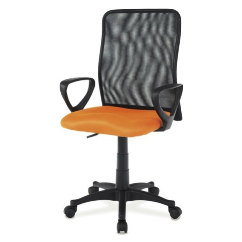 Sconto Kancelárska stolička FRESH oranžová/čierna Houseland
