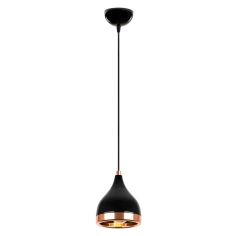 Čierne/v medenej farbe závesné svietidlo ø 14 cm Yildo – Opviq lights
