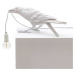 Terasové LED svietidlo Bird Lamp, hrajúce biela