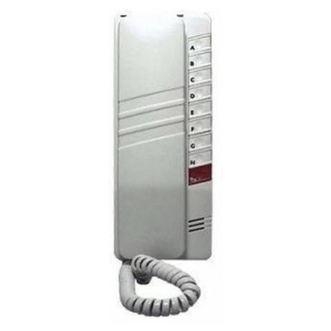 4FP 110 83.201/2 - domáci telefón s tlačidlom na 2. zámok, 2-BUS, biely Tesla