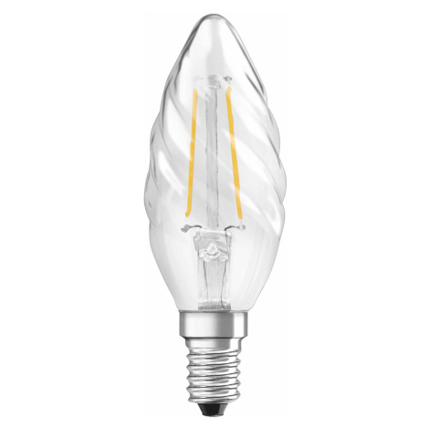 OSRAM sviečková LED E14 2,5W 827 zakrivená