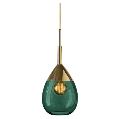 EBB & FLOW Lute závesná lampa ivy green/zlatá Ø 22