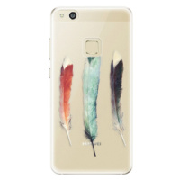 Odolné silikónové puzdro iSaprio - Three Feathers - Huawei P10 Lite