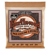 Ernie Ball 3546 Earthwood Phosphor Bronze Medium-Light 3 Pack