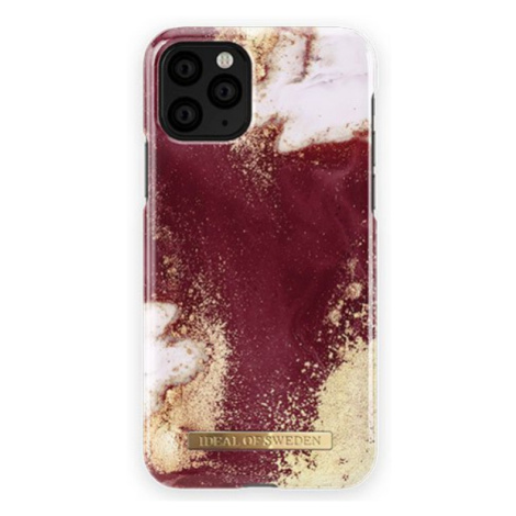 Plastové puzdro iDeal of Sweden na Apple iPhone 11 Pro Golden Burgundy Marble