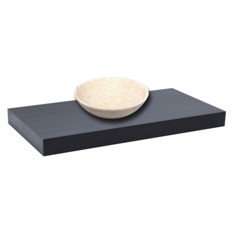 Doska pod umývadlo bez umývadla Naturel Dolce 230x8x50 cm čierna mat DO23050BL DO23050BL