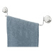 Samodržiaci kovový držiak na uteráky v striebornej farbe Bestlock Bath – Compactor