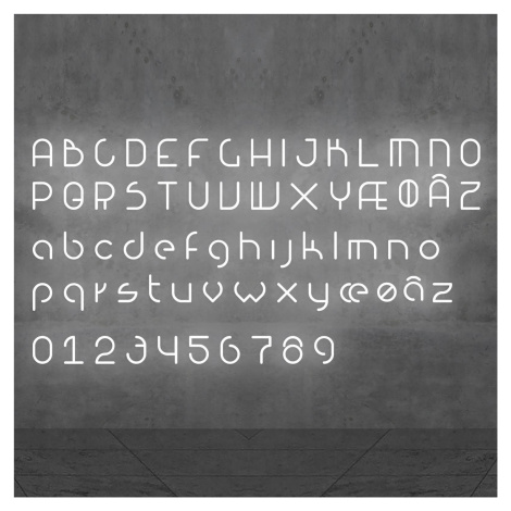 Artemide Alphabet of Light malé písmeno na stenu p