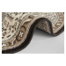Kruhový koberec Mirkan 104439 Cream/Brown - 160x160 (průměr) kruh cm Nouristan - Hanse Home kobe