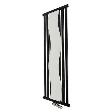 Regnis Kalipso Mirror, vykurovacie teleso 500x1200mm so stredovým pripojením 50mm, 625W, čierna 