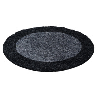Kusový koberec Life Shaggy 1503 anthracit kruh Rozmery koberca: 160x160 kruh