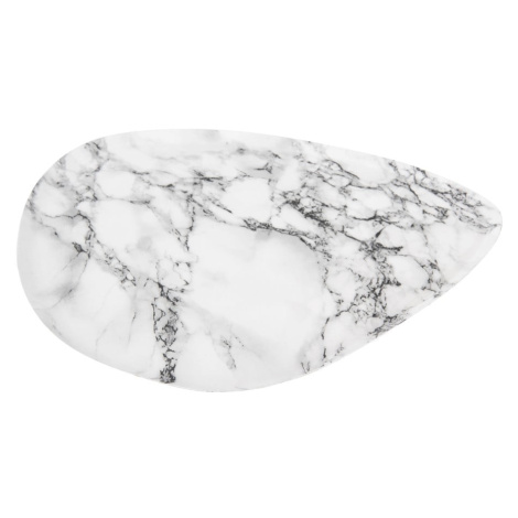 Kovová dekoratívna tácka 26x29.5 cm Marble Look – PT LIVING