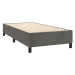 vidaXL Posteľný rám boxspring s matracom tmavosivý 80x200 cm zamat