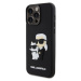 Karl Lagerfeld 3D Rubber Karl and Choupette Zadný Kryt pre iPhone 13 Pro Max Black