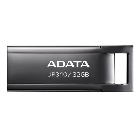 ADATA Flash Disk 32GB UR340, USB 3.2 Dash Drive, kov lesklá čierna