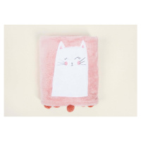 Ružová bavlnená detská deka 75x120 cm Kitty – Mijolnir