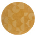 Kusový koberec Moderno Gigi Ochre kruh Rozmery kobercov: 160x160 (priemer) kruh