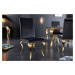 LuxD 26821 Dizajnová stolička Rococo čierna / zlatá
