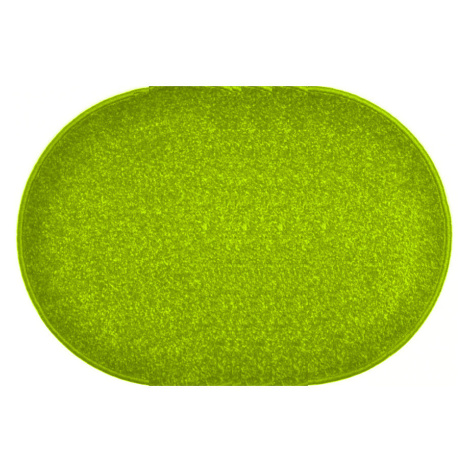 Kusový koberec Eton zelený ovál - 120x185 cm Vopi koberce