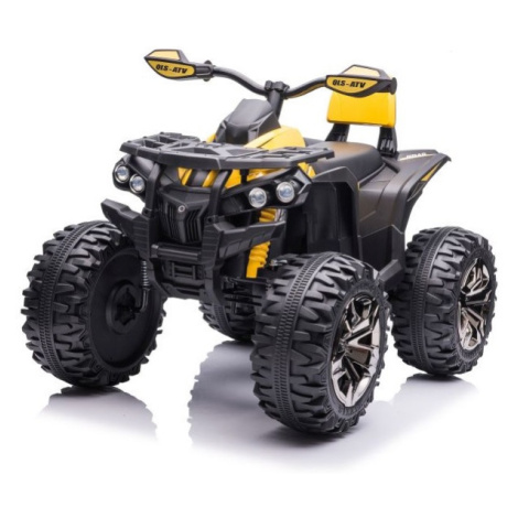 mamido Detská elektrická štvorkolka ATV Power 4x4 žltá