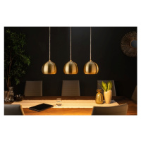 Estila Dizajnový set 3 lámp závesných lámp Amaris zlaté