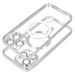Silikónové puzdro na Apple iPhone 14 Pro Electro Mag strieborné