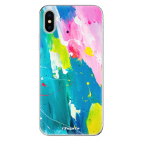 Odolné silikónové puzdro iSaprio - Abstract Paint 04 - iPhone X